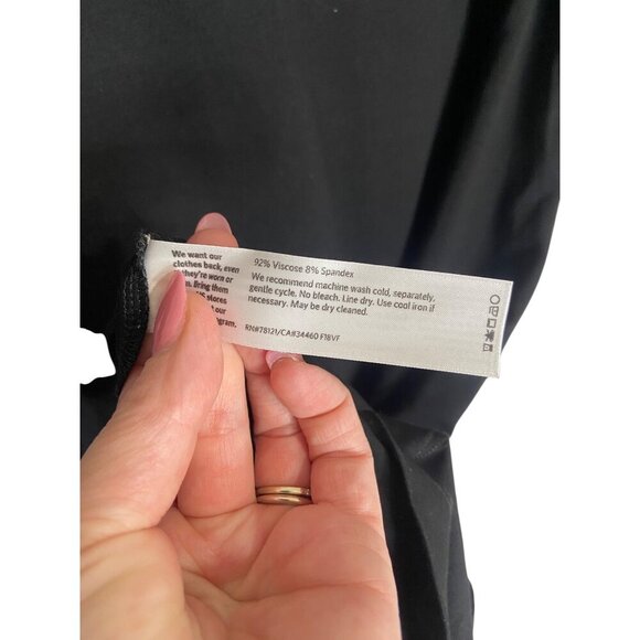 NWT Eileen Fisher Black V Neck Shift Dress-sz XS Petite - Picture 4 of 8